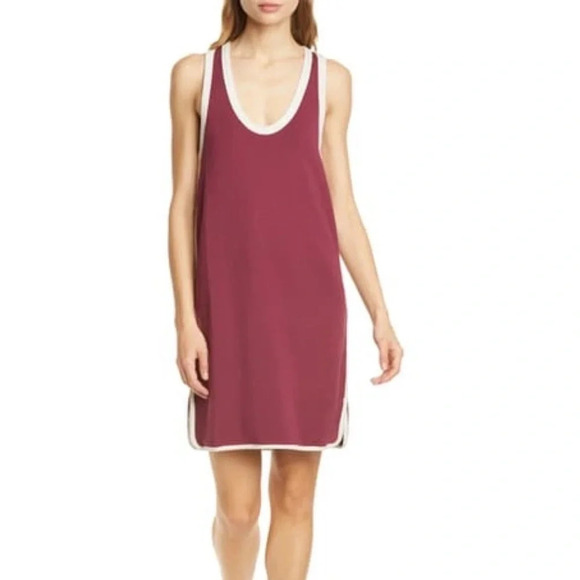 rag & bone Dresses & Skirts - NWOT Rag & Bone Coast Two-Tone French Modal-blend Terry Mini Dress Claret Medium
